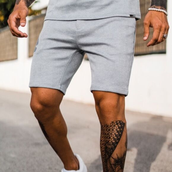 NWT Mauvais Zig Zag 8” Smart Shorts in Blue Gray Herringbone Men’s Size 30 NEW - Picture 4 of 10